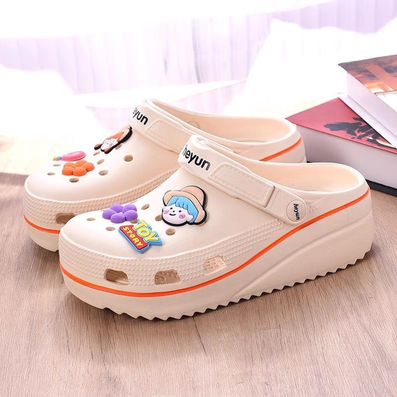 Summer Garden Shoes,Ladies Cloud Garden Shoes,Cartoon Mules Clogs,Cartoon Beach Slippers,Ladies Beach Slippers