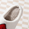Christmas Hat Plush Slippers Women's Winter Warm Funny Cute Home Green Haired Monster Slippers New Year Non Slip Cotton Shoes