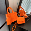 Handbag Felt Crocodile Pattern Tote Crossbody Shoulder Bags Women's Bag Circular 2 Piece Set 