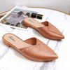 Women Mules Designer Pointed Toe Summer Ladies Fashion Slippers New Comfort Solid Slides Female Outside Beach Shoe