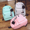 Canvas Backpack Student Schoolbag Large Capacity Outdoor Children's Bags Thin Light Fashion Backpacks
