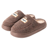 House Slippers Men Fuzzy Winter Warm Plush Indoor Floor Non Slip Home Male Shoes 2023 New
