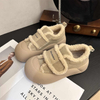 New Winter Waterproof Upper Soft Sole Wrap Heel Antiskid Slides Outside Warm Fluffy Slippers Women Home Casual Cotton Shoes