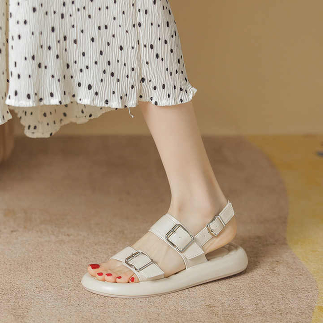 Recovery Slides For Women Comfortable Sandals Indoor Outdoor Cloud Slippers Slides three buckle Adjustable Adjustable Thick Sole Pillow Slippers dress shoes for lady walking shoes beach 