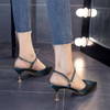 Summer New Women Slingback Sandals Pointed Toe Slip On Thin High Heel Ladies Elegant Pumps Shoes