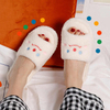Winter Women Plush Slippers Smile Face Fluffy Fur Slippers Keep Warm For Home Non-slip Women Cotton Shoes