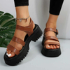 Open Toe Women's Sandals Summer Fashion Breathable Comfortable Sandals Women Wedge Buckle Female Footwear