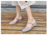 Wholesale Spring Summer Slippers Wedge Heel Half Sandals Women's Two-Wear 