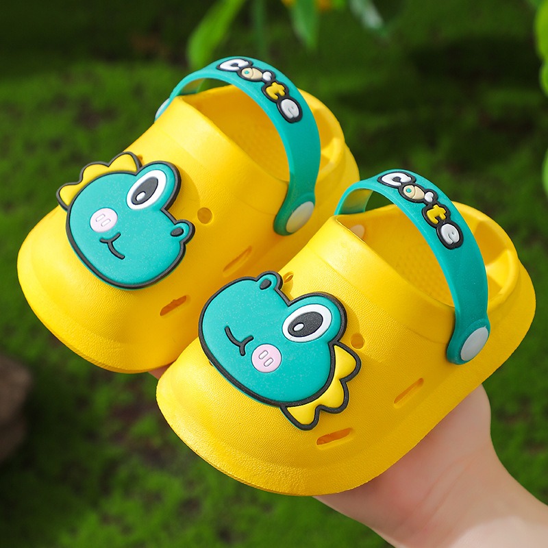 Baby Dinosaur Slippers Boy Summer Kid Girls Home Sandals Children Light Garden Shoes Wholesale