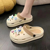 Women Cushion Sandals Slides Garden Adult Clogs Soft Platform Outdoor Beach Shoes Summer Heel 