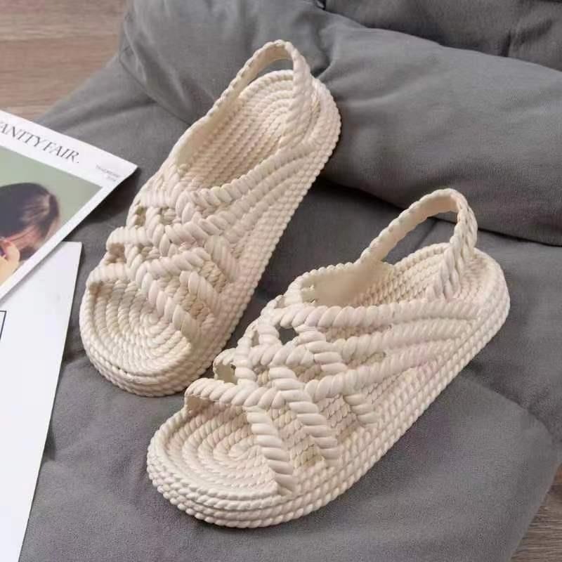 Women Gladiator Flat Heels Sandals Summer Shoes Ankle Strap Platform Casual Sandalias