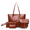Wholesale Woman New Fashion Four-Piece Shoulder Bag Set PU Messenger Bag Wallet Handbag