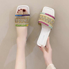 Custom Logo Summer New Rome Style Retro Women's Sandals Female Slip on Slides Woman Flat Shoes Wholesale