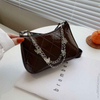 Fashion Simple Shoulder Bag PU Waterproof Underarm Bag Women Multi-colored Butterfly Chain Bag