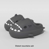 Home Slippers Winter Household Cartoon Shark Kids Slippers Indoor Waterproof Thick Bottom Man Plush Slipper