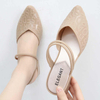 Pointed Toe Sandals Elegant Women Slippers Summer Fashion Outdoor Wedge Heels Sandals Women Waterproof Lady Fashion Shoes