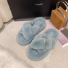 Winter Fashion Soft Warm Comfort Flat Fur Slipper Brand Designer Slip On Loafers Mules Flip Flops Casual Indoor