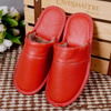 Winter Indoor Women Slippers Home Non-Slip Couple Men's Warm Cotton Ladies Thick-Soled Leather Waterproof Shoes