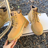 Fashion Winter Rubber Sole Boots For Women Winter Shoes Solid Martin snow Boots Genuine Leather