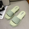 Summer Slides Slippers Women Fashion Sandals Thick Soles Wedge Heels Beach Slippers