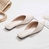 Flat Pointed Baotou Half Women's Lazy Muller Sandals Single Shoes PU Office dress elegance ladies temperament 