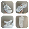 Fashion Women's Summer Sandals New Casual Flats Strap Peep Toe Beach Comfortable Roman Walking Shoes