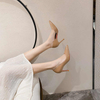 Women dress Pumps Sexy Black Woman High Heeled Shoes Elegant Party Leather Pointed Toe Luxury 