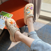  Summer Female Sandals Ladies Garden Shoes Flat Mules Clogs Bottom Cartoon Cloud Beach Slippers