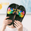 Novelty Women Men Slide Flat Sandals Platform Slippers Summer Beach Travel Fashion sunshine 