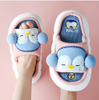 Cow Slippers for Women Cute Cartoon Slides Indoor Mute Linen Slippers Winter Autumn Sandals Cute Little Rabbit Animals 