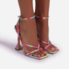 Women Sandals Sexy Open Toe Ankle Strap High Heels Ladies Shoes Buckle Mid Thin Heel Summer Party Shoes