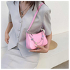 Fashion Simple Shoulder Bag PU Waterproof Underarm Bag Women Multi-colored Butterfly Chain Bag