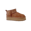Ankle-High Snow Boots for Women Suede Winter Snow Boots Memory Foam Faux Sheepskin Fur 