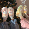 Fuzzy Cat Slippers for Women Indoor Outdoor Funny Animal House Shoes Soft Memory Foam Comfy Plush Slippers