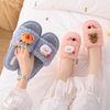 Christmas Winter New Cotton Cute Curly Fur Cartoon Slippers Women's Home Warm Plush 