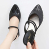 Pointed Toe Sandals Elegant Women Slippers Summer Fashion Outdoor Wedge Heels Sandals Women Waterproof Lady Fashion Shoes