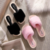 House Slippers For Women Cotton Warm fur Slippers flat Shoes 