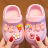 Toddler Boys Girls Cute Garden Slides Kids Clogs Summer Beach Pool Play Slipper Sandals Shoes Cartoon shoes flowers bows