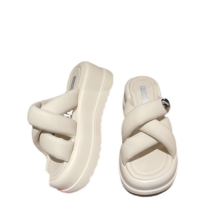 Summer new style women's slippers outdoor cross thick-soled beach sandals casual platform women's shoes