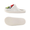 Christmas Hat Plush Slippers Women's Winter Warm Funny Cute Home Green Haired Monster Slippers New Year Non Slip Cotton Shoes