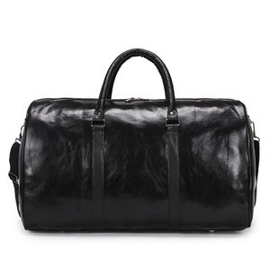 Retro Brown Men's Hand Luggage Bag Leather Large Capacity Travel Bag Business Weekend One Shoulder Messenger Bag