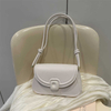 Women Soft PU Underarm Bag Retro Solid Color Ladies Handbags Fashion Girls Small Shoulder Bags Elegant Crossbody Bags 