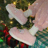 Fuzzy Cat Slippers for Women Indoor Outdoor Funny Animal House Shoes Soft Memory Foam Comfy Plush Slippers