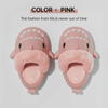 Winter Plush Shark Slippers For Women Man Couple Slides Soft Cartoon Indoor 4cm Thick Sole 