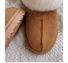 Winter Women Fur Slippers Warm Boots Platform Short Plush Flats Home Cotton Shoes Suede Mules Ladies Boots