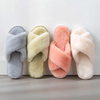 Furry Women Winter Female Warm Slippers Candy Color Indoor Outdoor Home Slippers Wear Thick Leisure Fashion Cross Cotton 