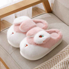 Cute Rabbit Ear Slipper Women Winter Plush Warm Ladies Indoor Cotton Family Shoes Slides Cartoon Women Home Slippers