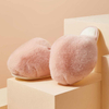 Autumn winter simple fashion plush slippers home wear warm big head women's cotton slippers