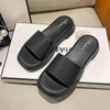 Summer Slides Slippers Women Fashion Sandals Thick Soles Wedge Heels Beach Slippers