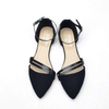  Summer Quality Back Strap Empty Back Women Sandals Pointed Heel Shoes Solid Color Lady